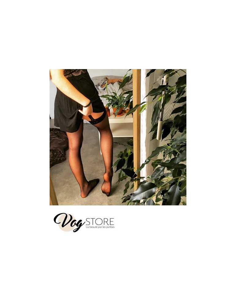 Collant effet jarretelles ajouré Tentation