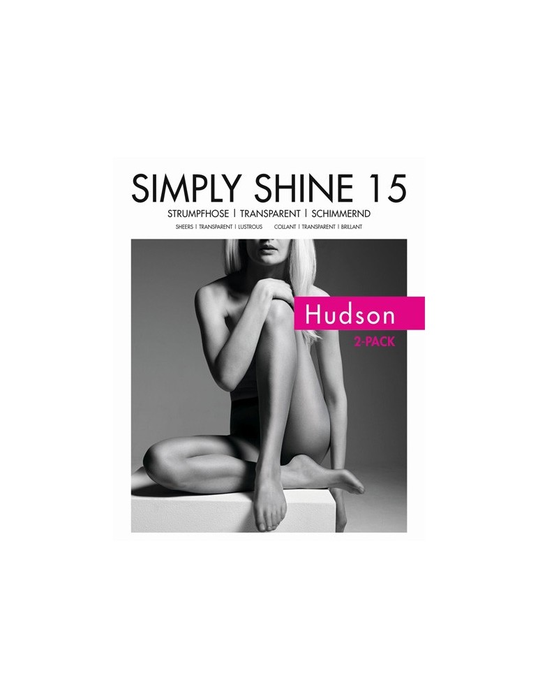 Lot 2 collants glossy Simply Shine 15 Hudson