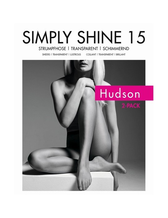 Lot 2 collants glossy Simply Shine 15 Hudson