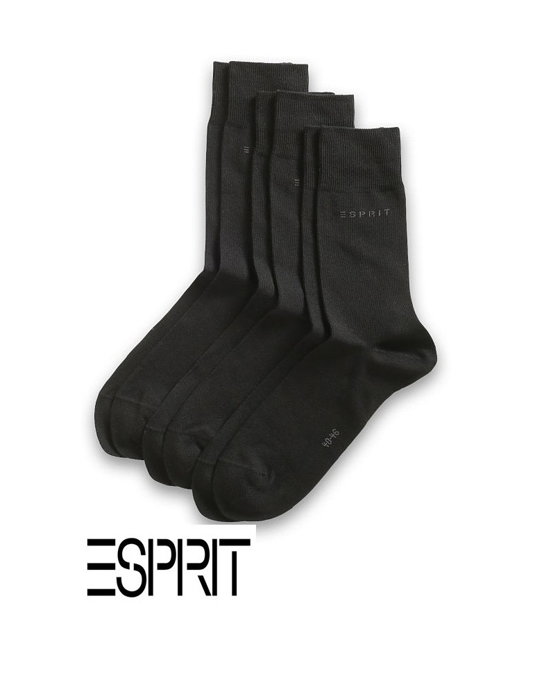 Lot 3 paires de chaussettes Homme coton mélangé ESPRIT