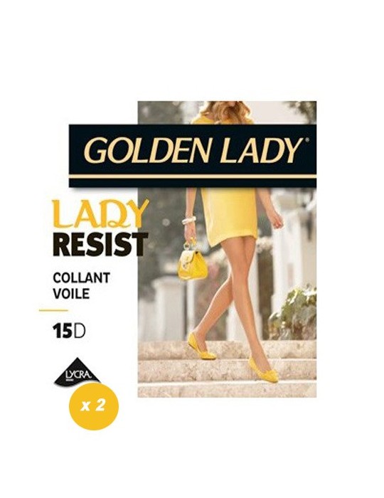Lot collant Lady Resist Golden Lady