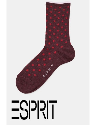 Chaussettes fantaisie chinées à pois Esprit 2