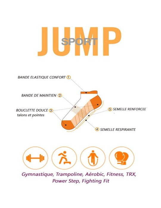 Chaussettes courte sport Hommes JUMP Hudson