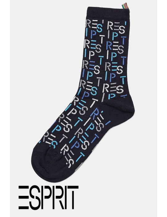 Chaussettes marine Femmes ciglées ESPRIT