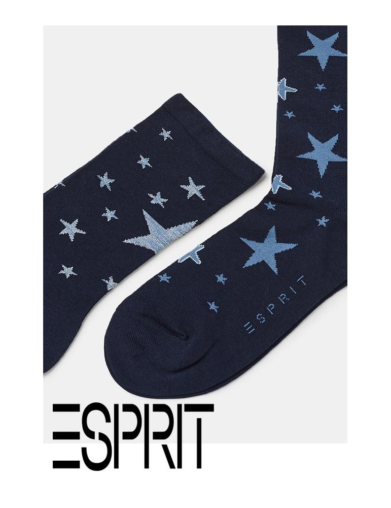 Lot 3 paires de chaussettes fantaisie marine ESPRIT