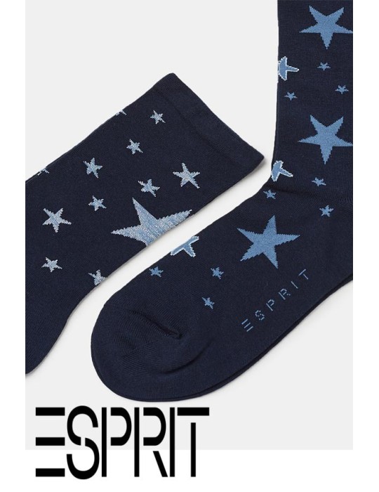 Lot 3 paires de chaussettes fantaisie marine ESPRIT