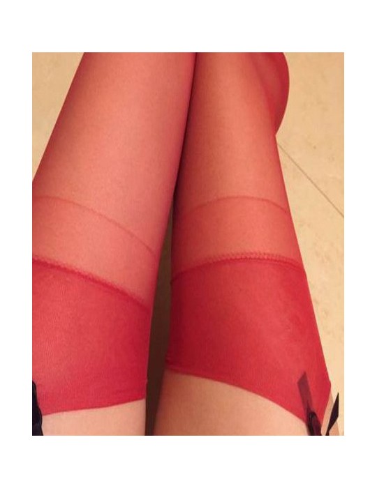 Bas sexy rouge Barbara