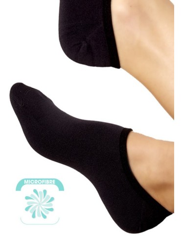 Socquettes microfibre noires 2