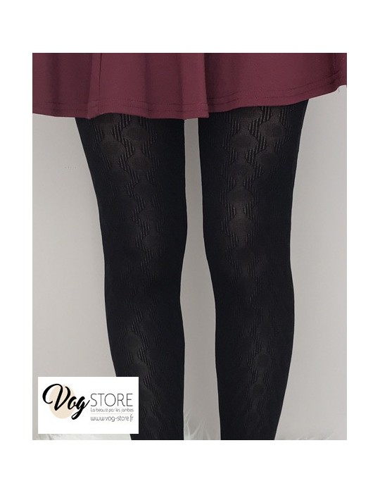 Collant noir fantaisie Sissi