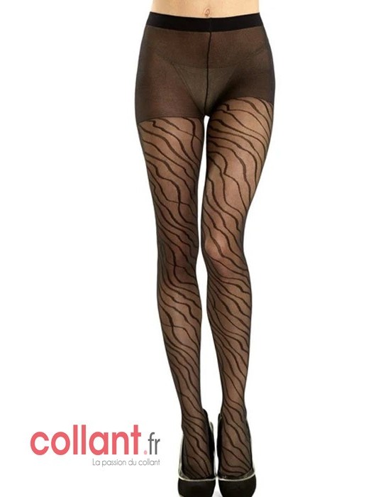Collant taille basse zèbre de collant.fr