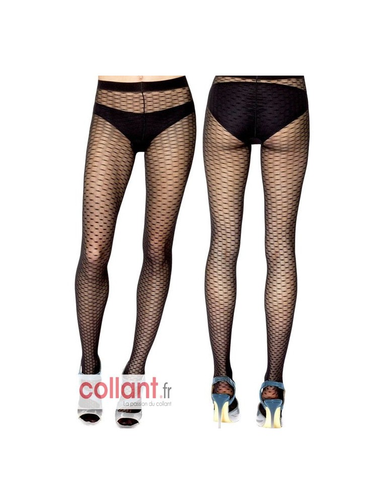 Collant fantaisie décalé à motifs géométriques de collant.fr