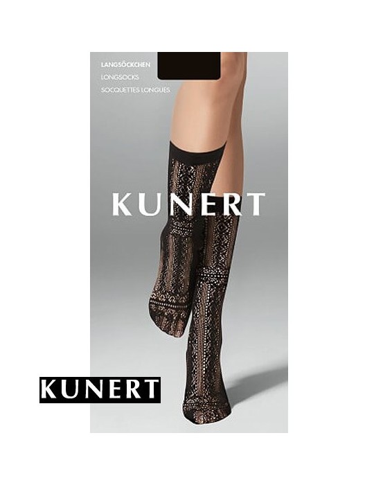 Chaussettes longues résille  Temptation de Kunert Chaussettes longues résille  Temptation de Kunert