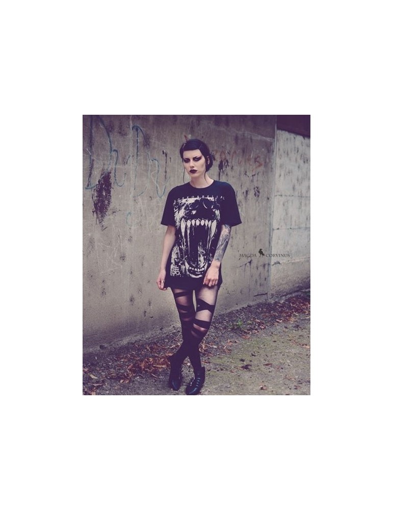 Collant Fantaisie Strap à bandes Pamela Mann