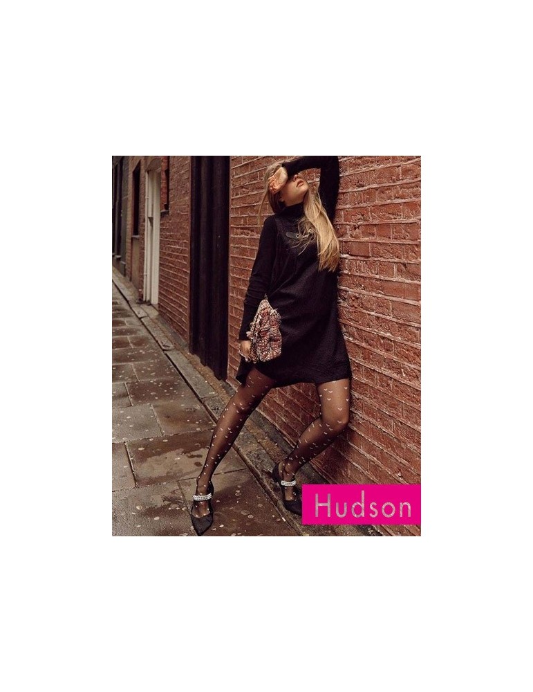Collant fantaisie Love avec coeurs allover Hudson