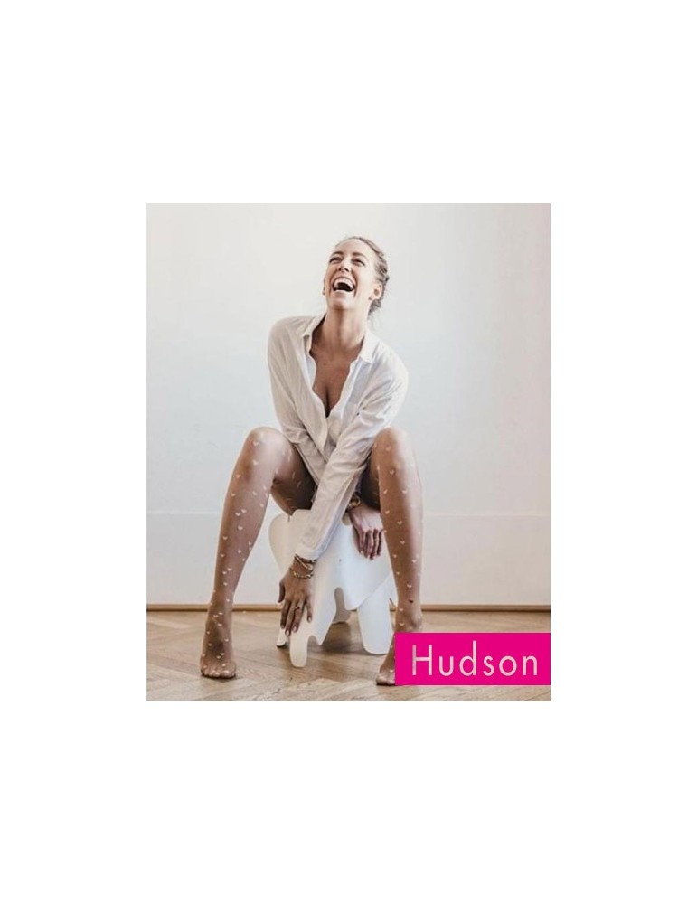 Collant fantaisie Love with hearts allover Hudson