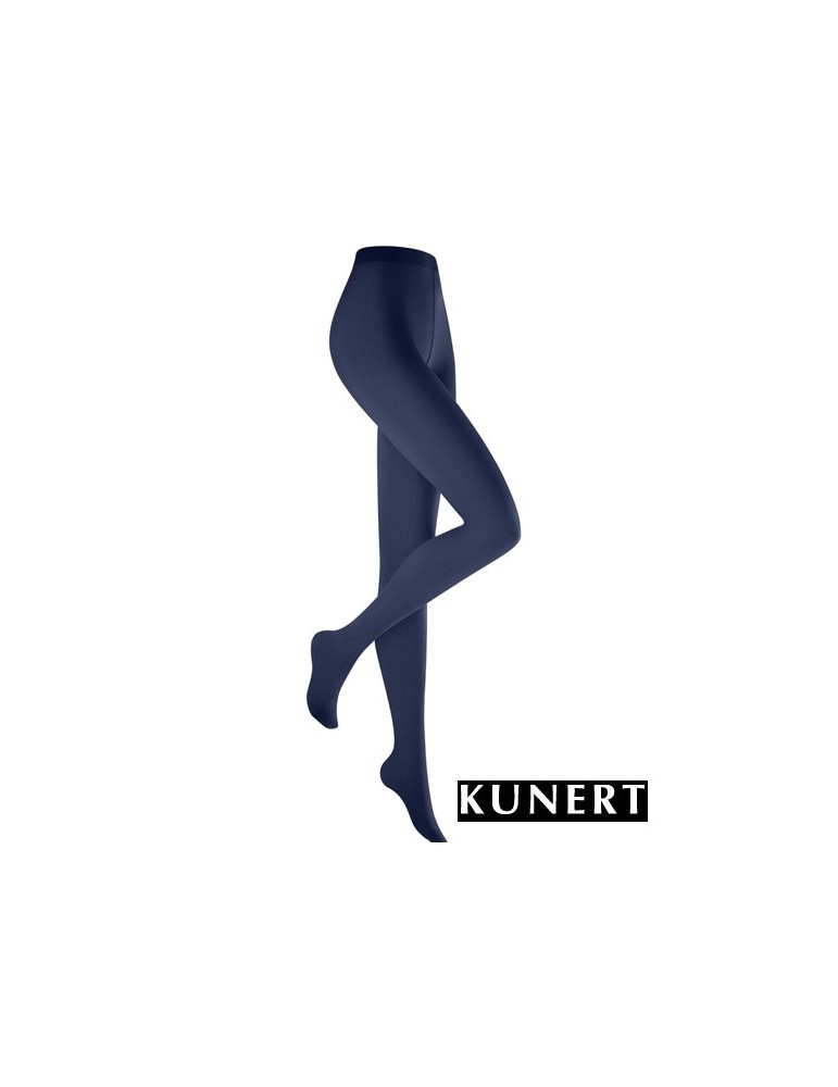 Collant Opaque blue satin Velvet 40 de Kunert