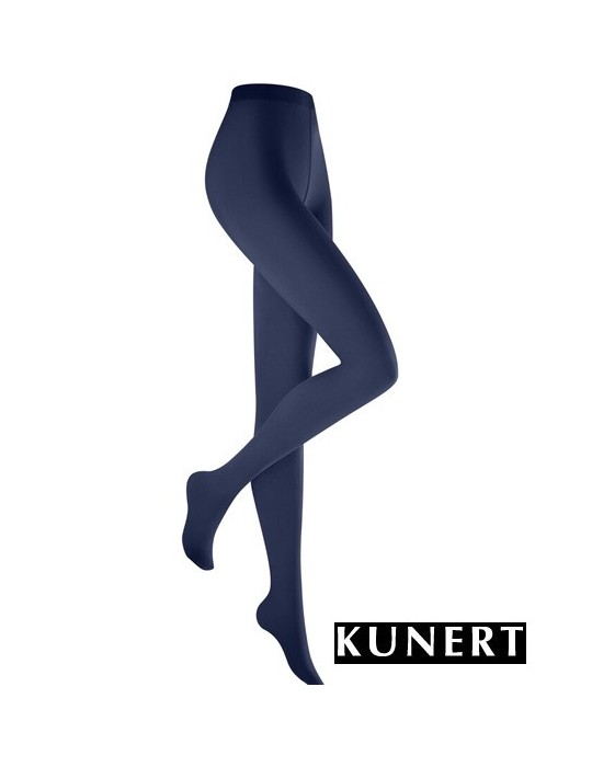 Collant Opaque blue satin Velvet 40 de Kunert