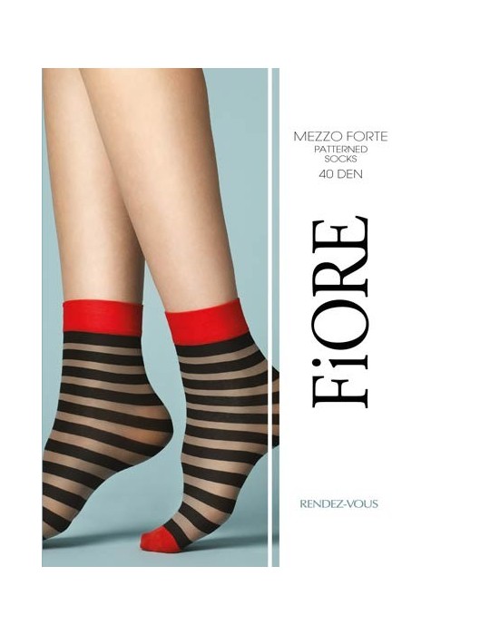 Socquettes sexy rayées Mezzo Forte de Fiore