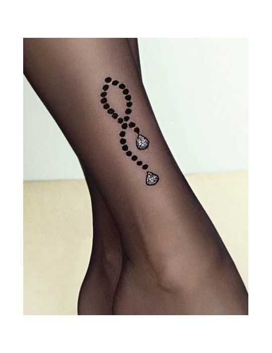 collant semi-transparent sparkle de Fiore