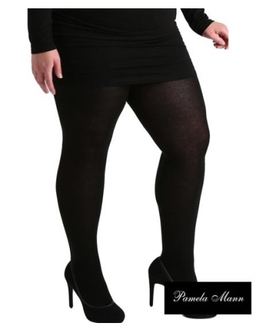 Collant opaque noir  grande taille 140 de Pamela Mann 2