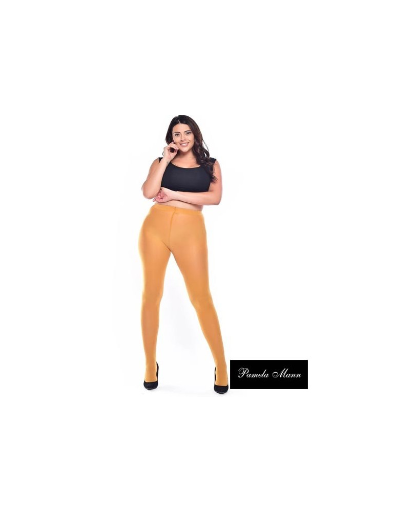 COLLANT OPAQUE GRANDE TAILLE moutarde de Pamela Mann