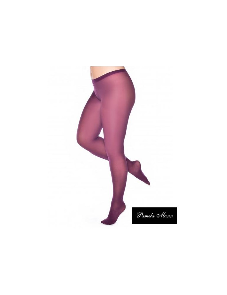 COLLANT  GRANDE TAILLE prune de Pamela Mann