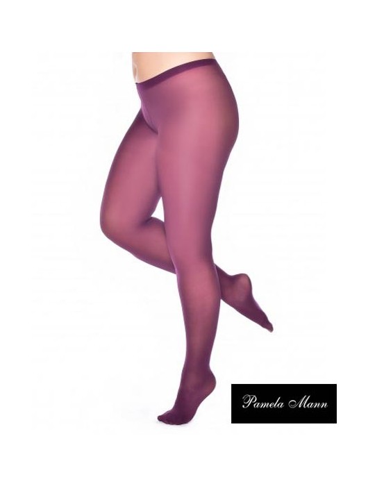 COLLANT  GRANDE TAILLE prune de Pamela Mann