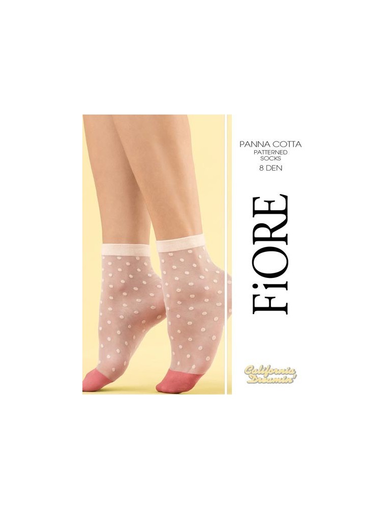 Socquettes fantaisie Panna Cotta de Fiore sur collant.fr