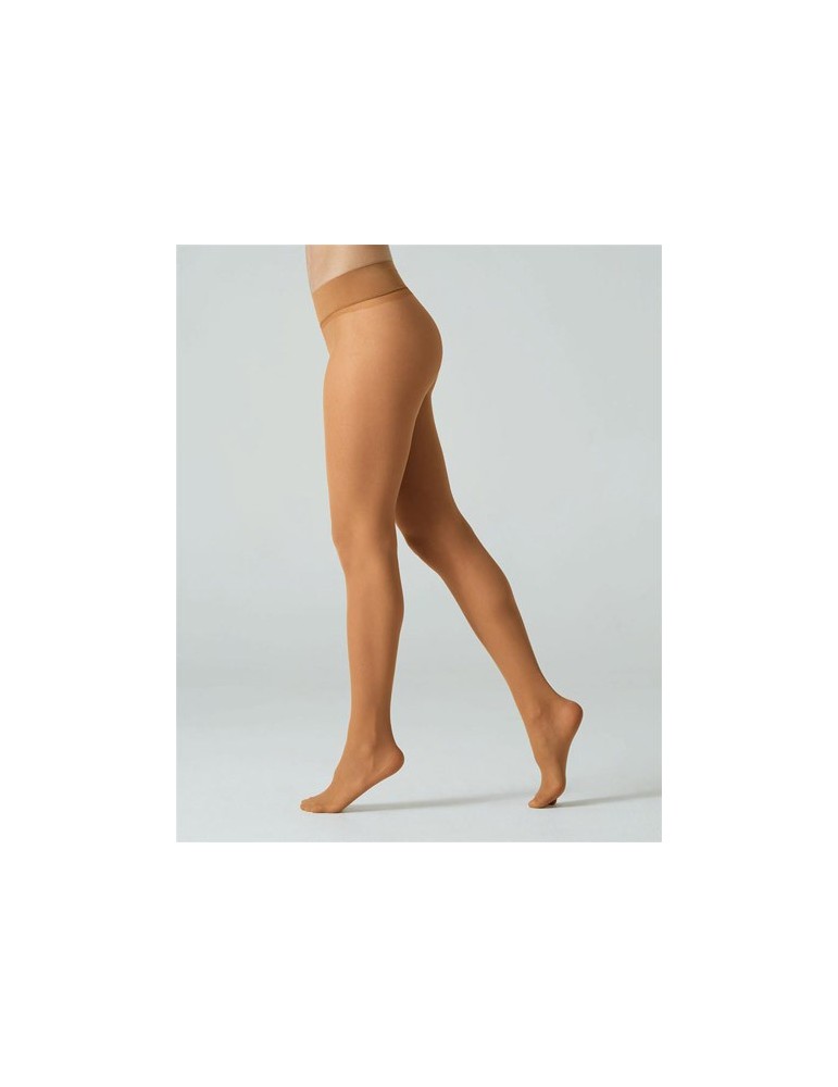 Collant sans couture caramel 15 deniers de Cette sur collant.fr
