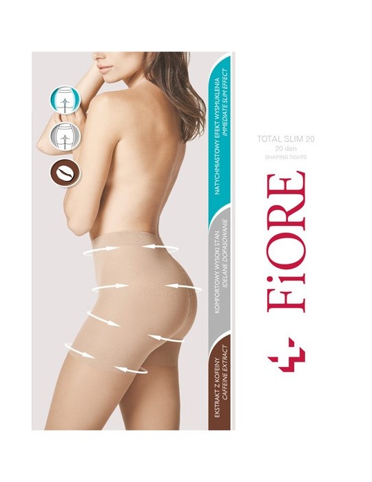 Collant amincissant Total Slim 20 de Fiore sur collant.fr