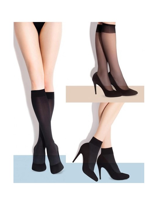 Box des mi-bas classiques Fiore sur collant.fr