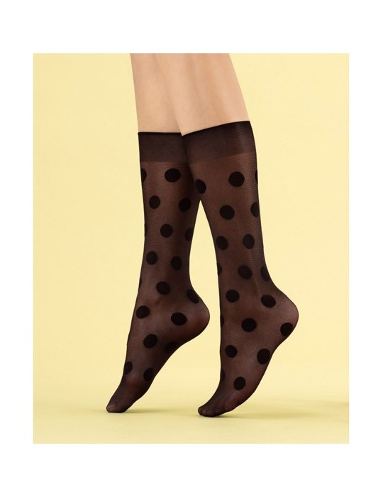  mi-bas à pois Playfull de Fiore sur collant.fr