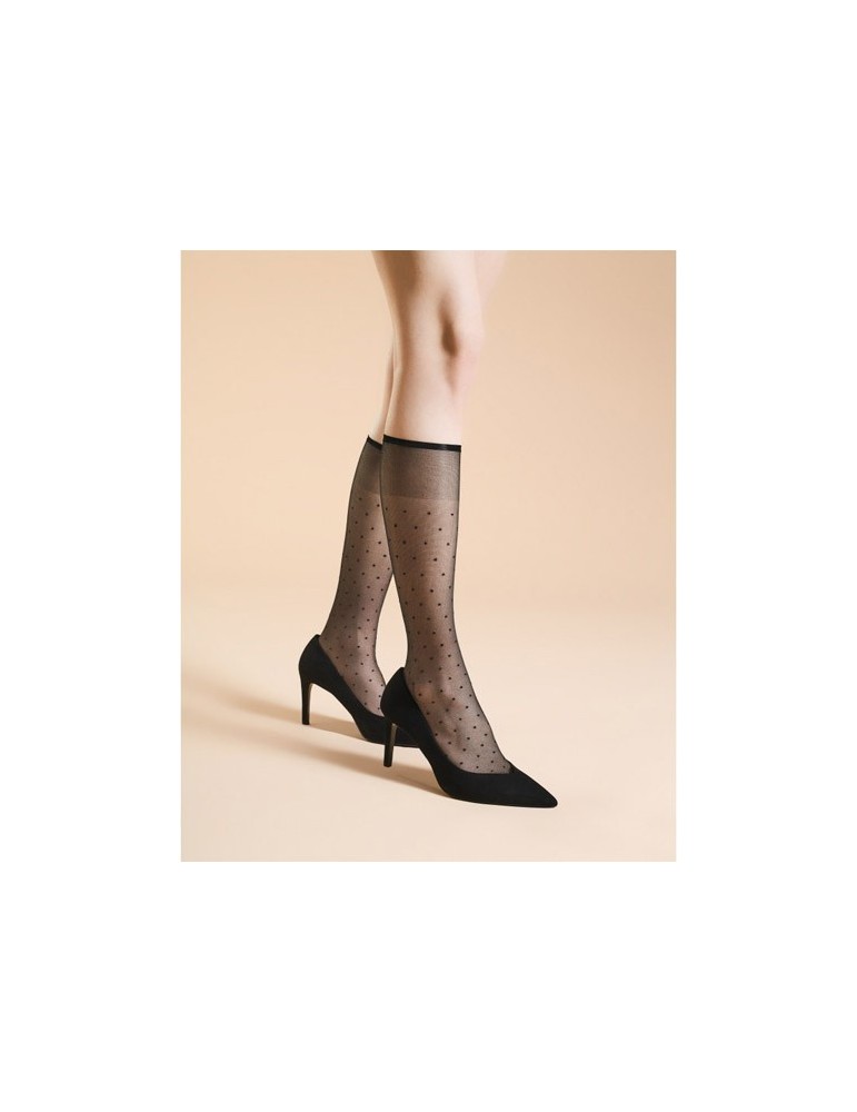 Mi-bas plumetis Trisha de Fiore sur collant.fr