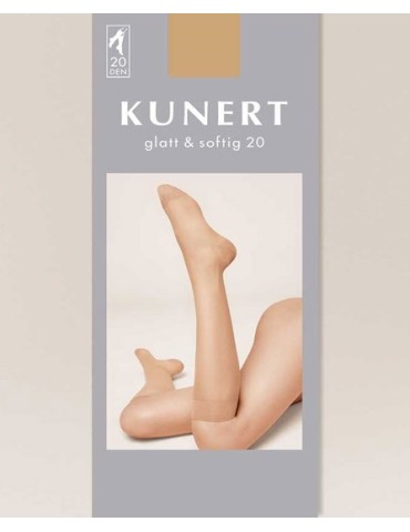 Mi-bas transparent Glatt & Softig de Kunert 2