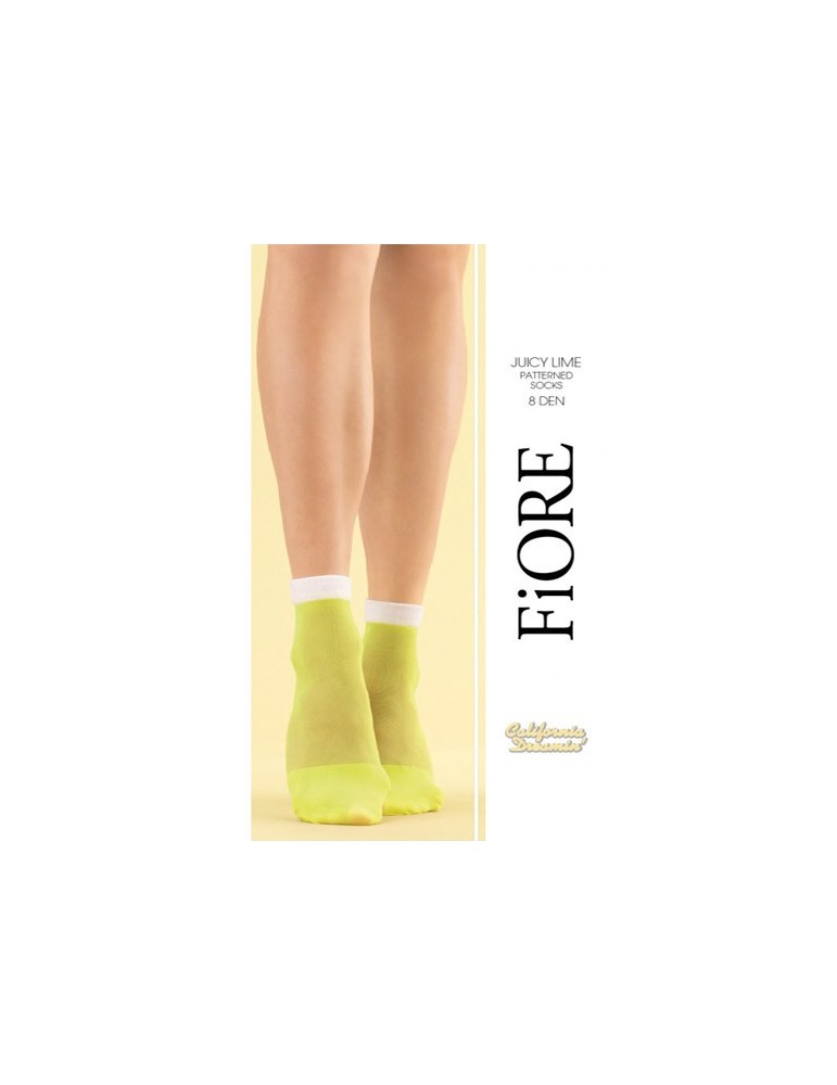Socquettes fantaisie Juicy Lime de Fiore
