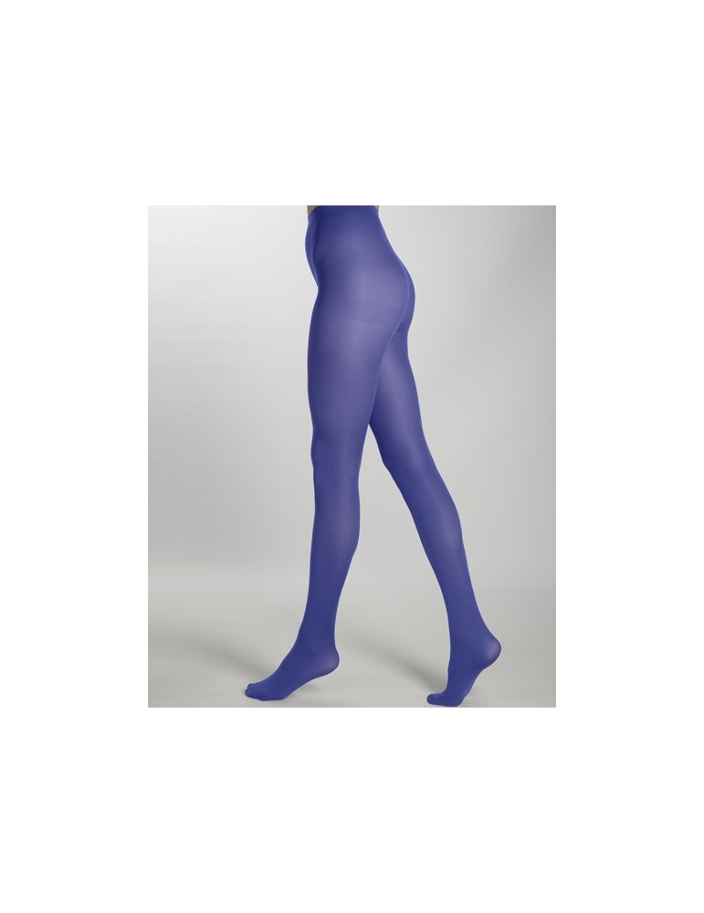 Collant  coloré cobalt Chacal de Cecilia de Rafael sur collant.fr