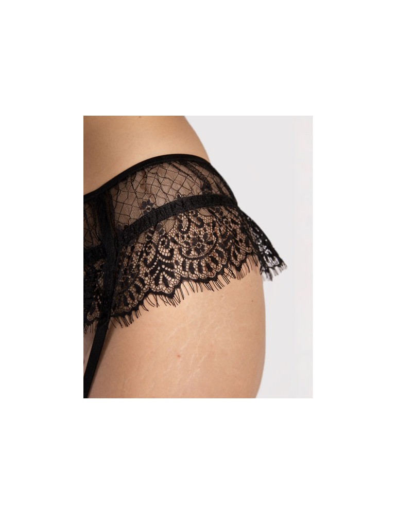 Porte-jarretelles noir ZEPHYR de Fiore
