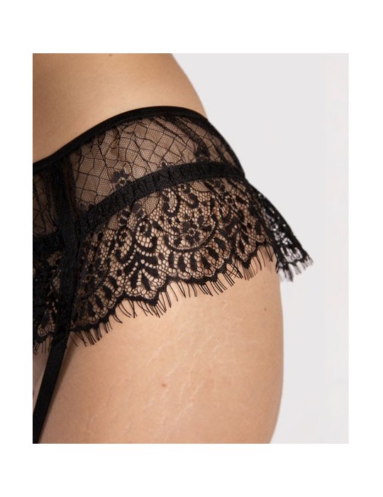 Porte-jarretelles noir ZEPHYR de Fiore