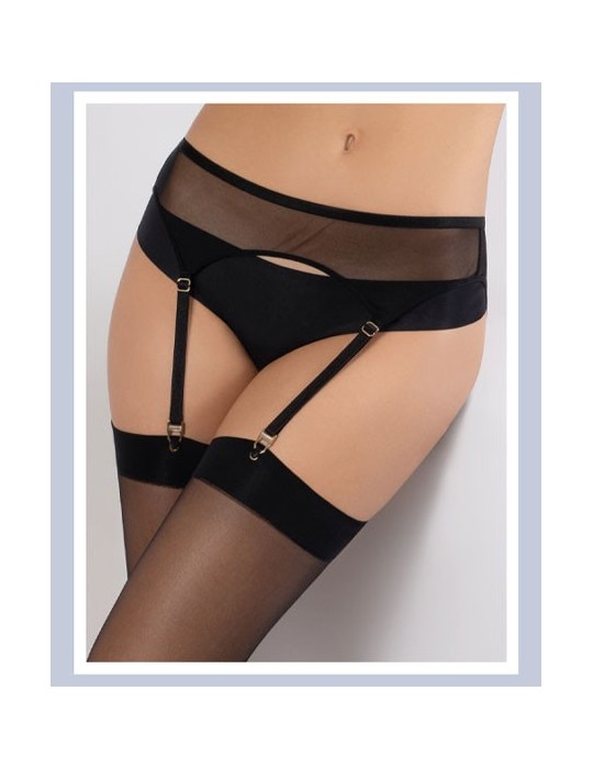 Porte-jarretelles noir LULU de Cette