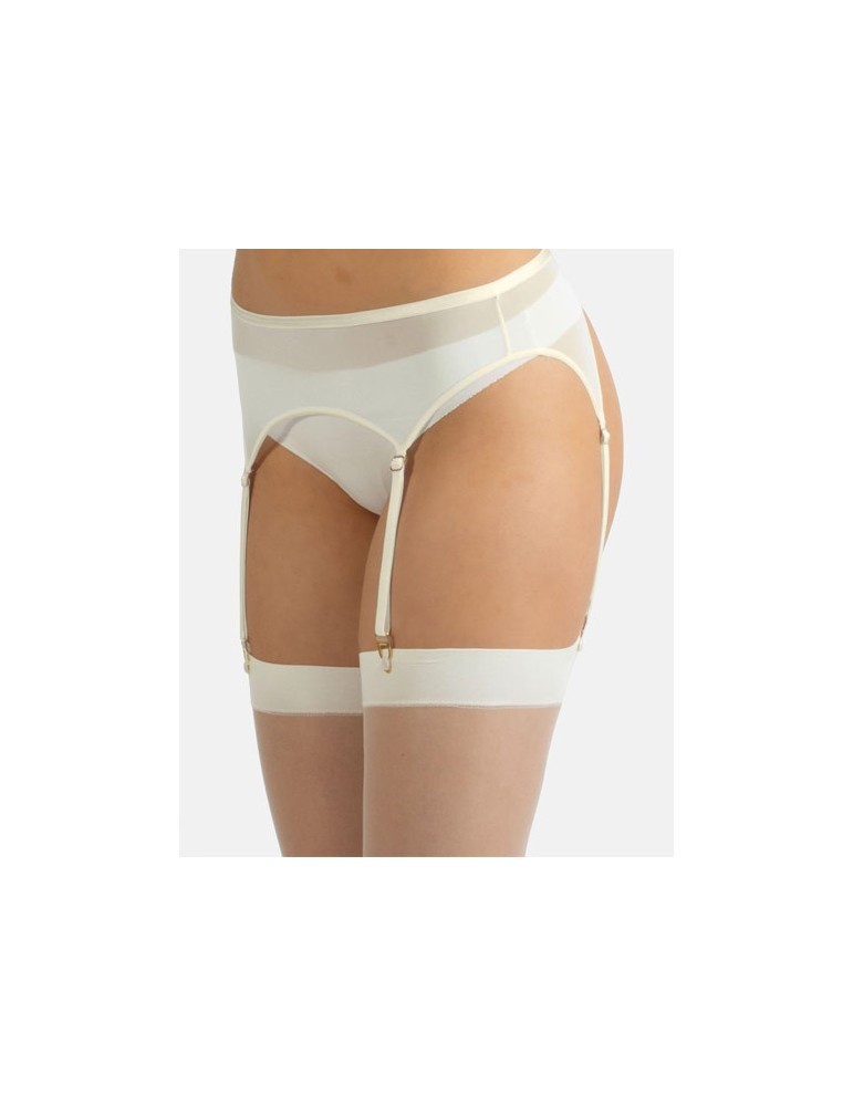 Porte-jarretelles blanc LULU de Cette