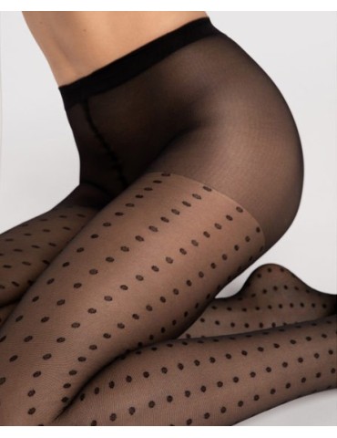 Collant fantaisie à pois Charlize de Fiore 2