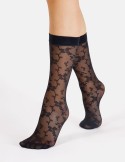 Chaussettes noires florales Pop de Cette