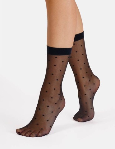 Chaussettes fantaisie à pois de Cette 2