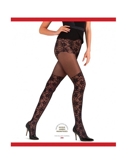 Collant fantaisie effet cuissardes Charnel