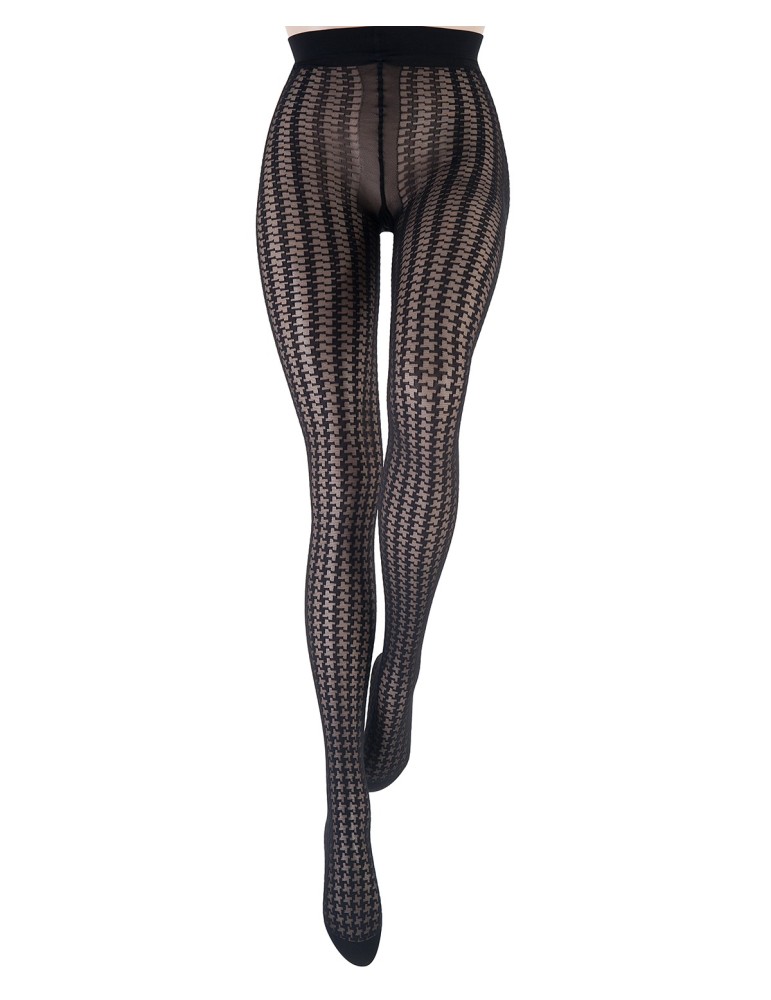 Collant motifs poieds de poule Angélina