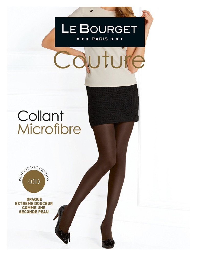 Collant sexy noir Microfibre 40