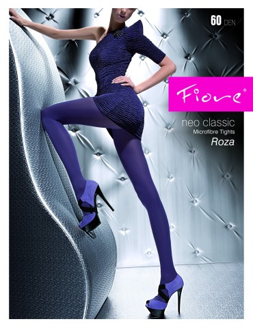 Collant hiver en microfibre noitre Roza de Fiore sur collant.fr 2