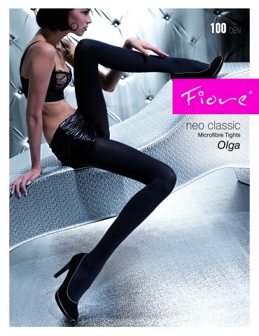 Collant microfibre noir Olga de Fiore 2