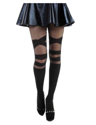 Collant Fantaisie Strap à bandes Pamela Mann 2