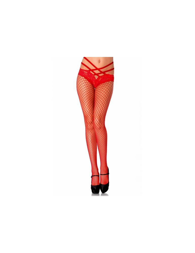 Collant résillerouge Panty Leg Avenue 